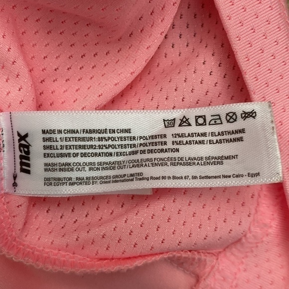 Y2K Sporty Chic Active Strappy Tank Top Soft Pink Athleisure Fit UK 10 - Picture 10 of 10